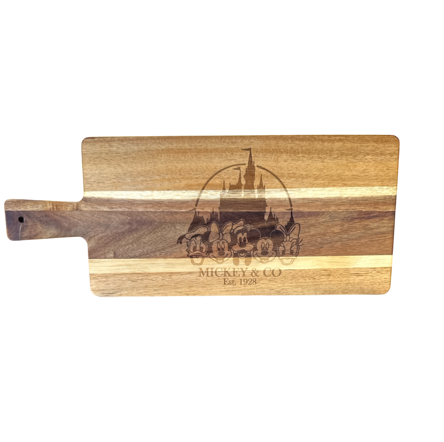 Mickey and Company charcuterie cutting board