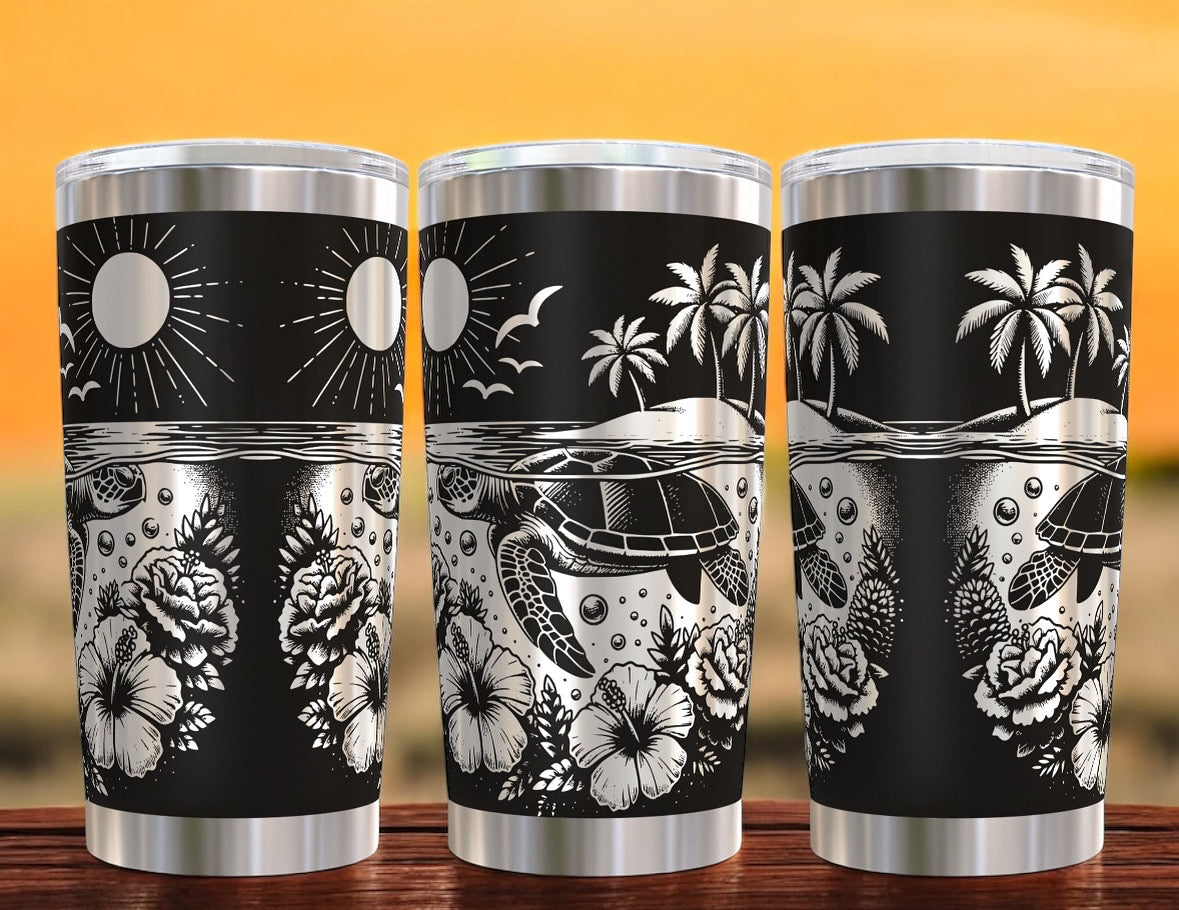 20oz Sea Turtle Tumbler