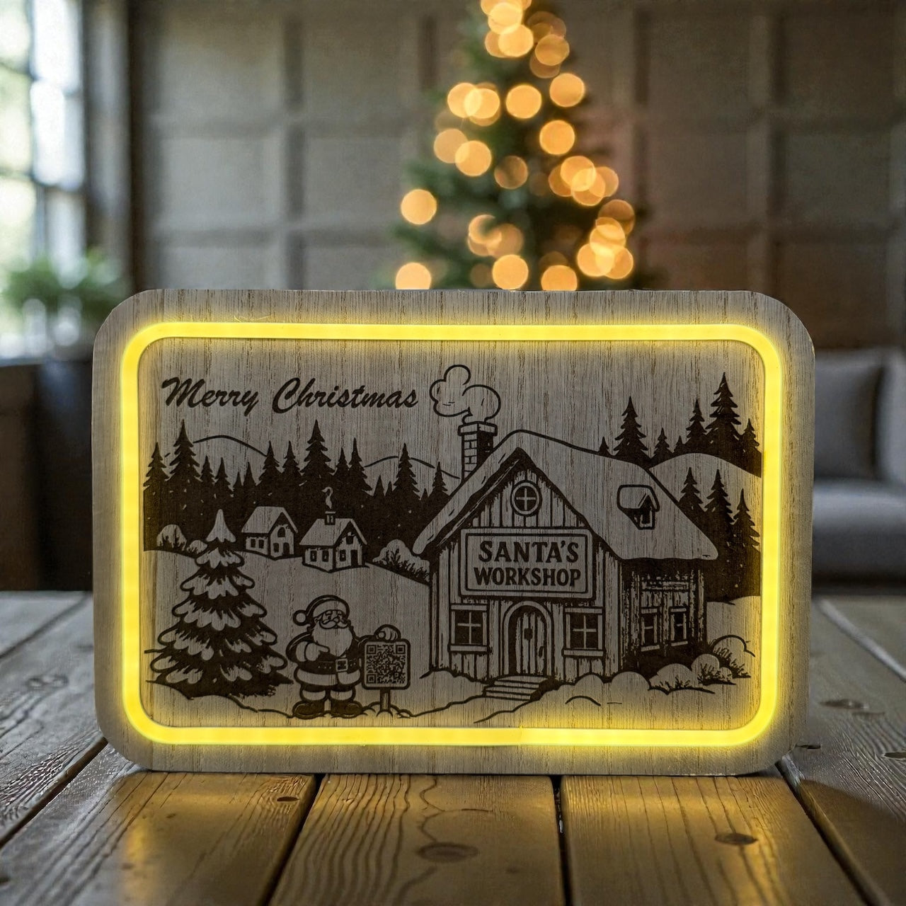 Lighted Santa’s Workshop Tracker