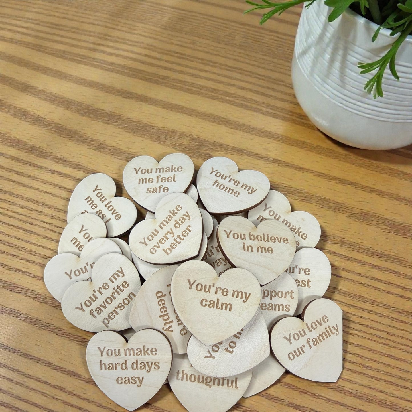 Reasons Why I Love You Jar – 25 Heart Messages Valentine’s Gift