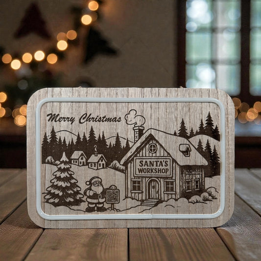Lighted Santa’s Workshop Tracker