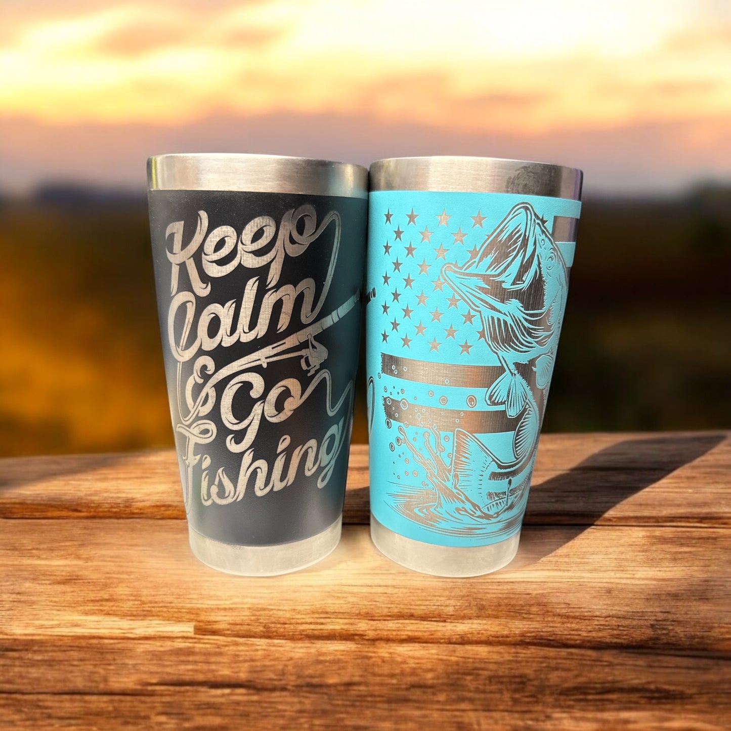 Custom Bass Fishing Tumbler 20oz