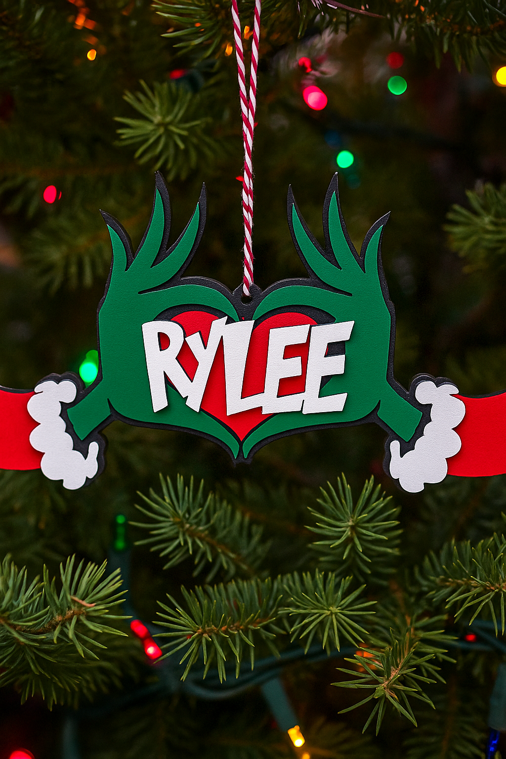 Personalized Grinch Ornament