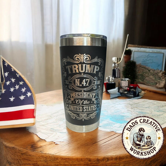 Trump 47 Custom 20oz tumbler