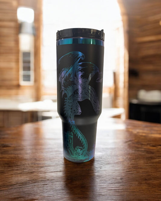 Custom Dragon 40oz Tumbler