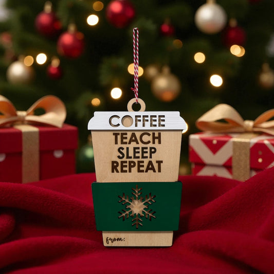 Coffee Cup gift card holder ornament