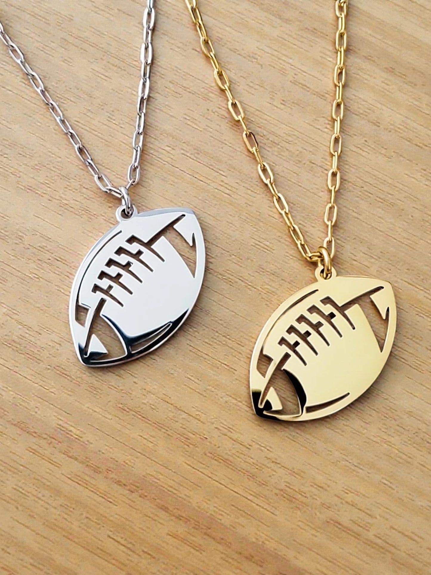 Personalized Football Pendant Necklace