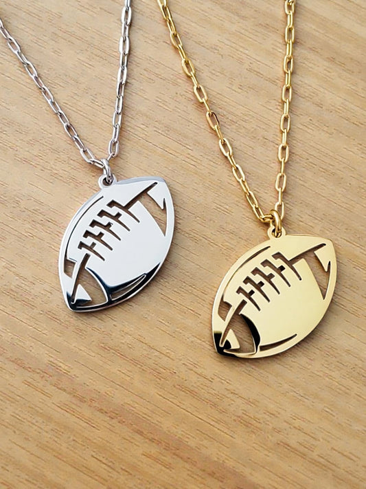 Personalized Football Pendant Necklace